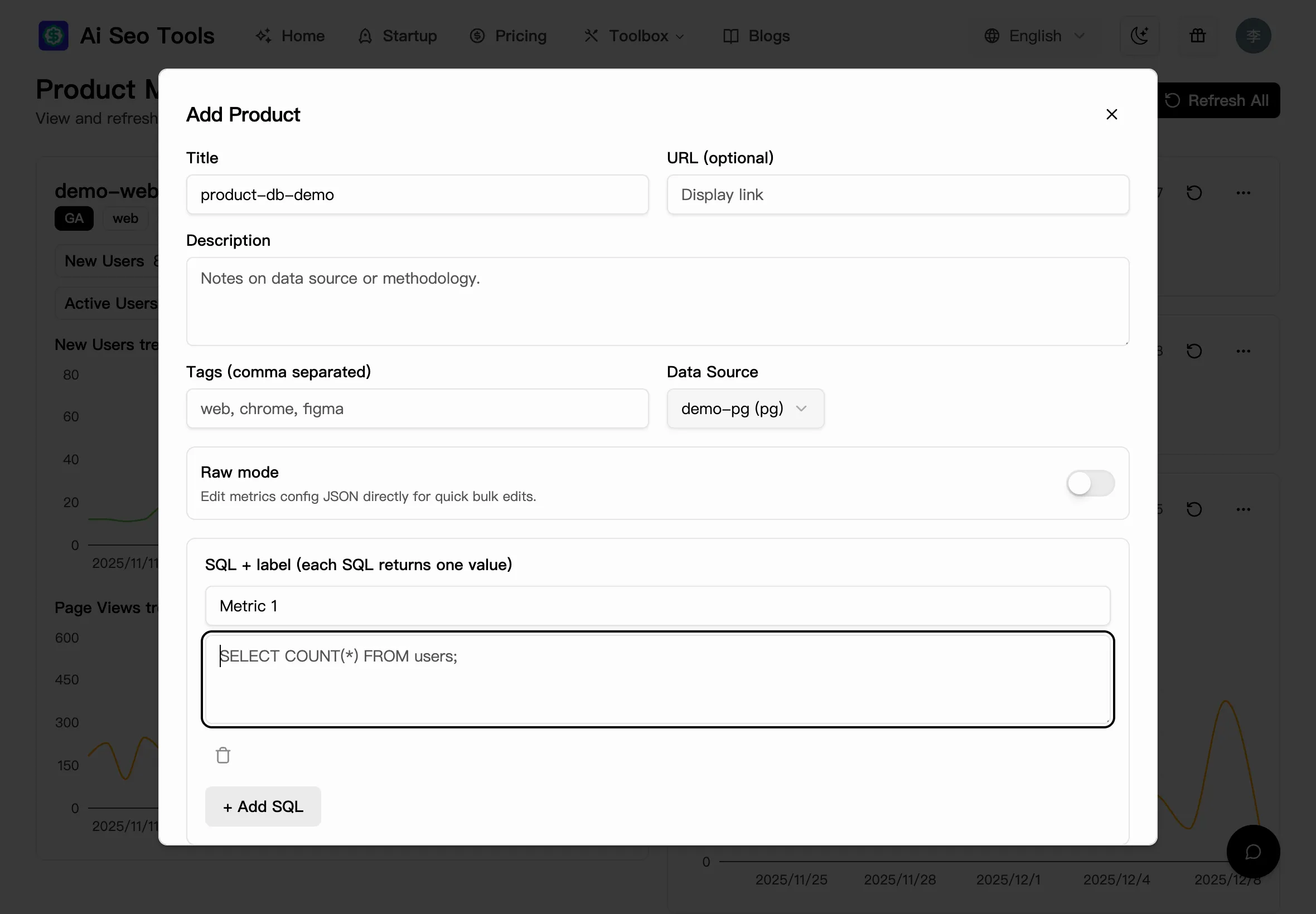GADash Product stats preview 8